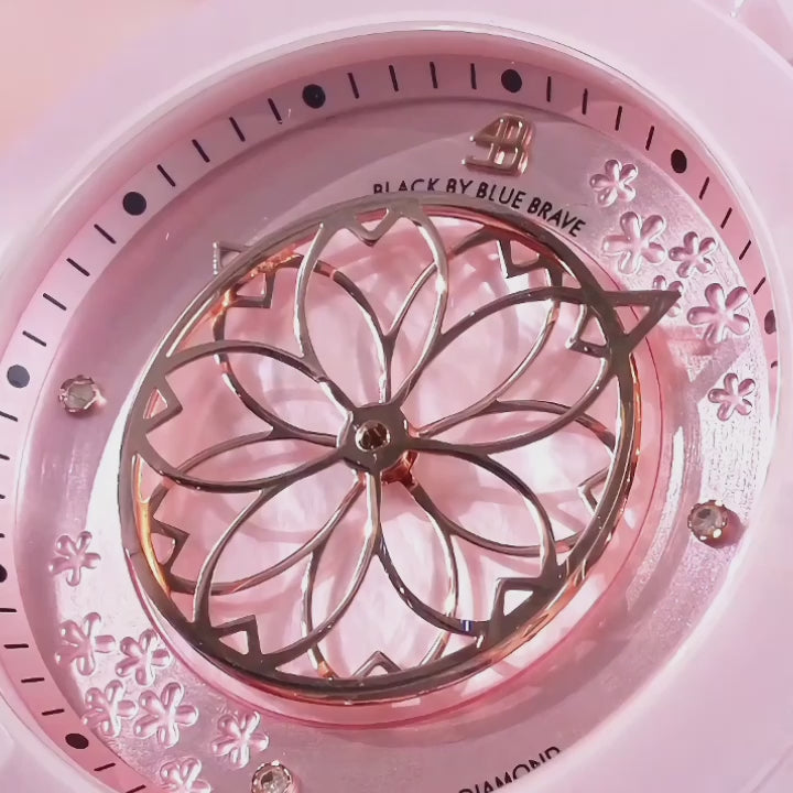 Women's Watches-Pink Cherry Blossom Watch-Ceramic Watch